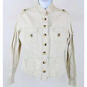 3/$15 Jordache Womens Size Large Beige Khaki Jacket